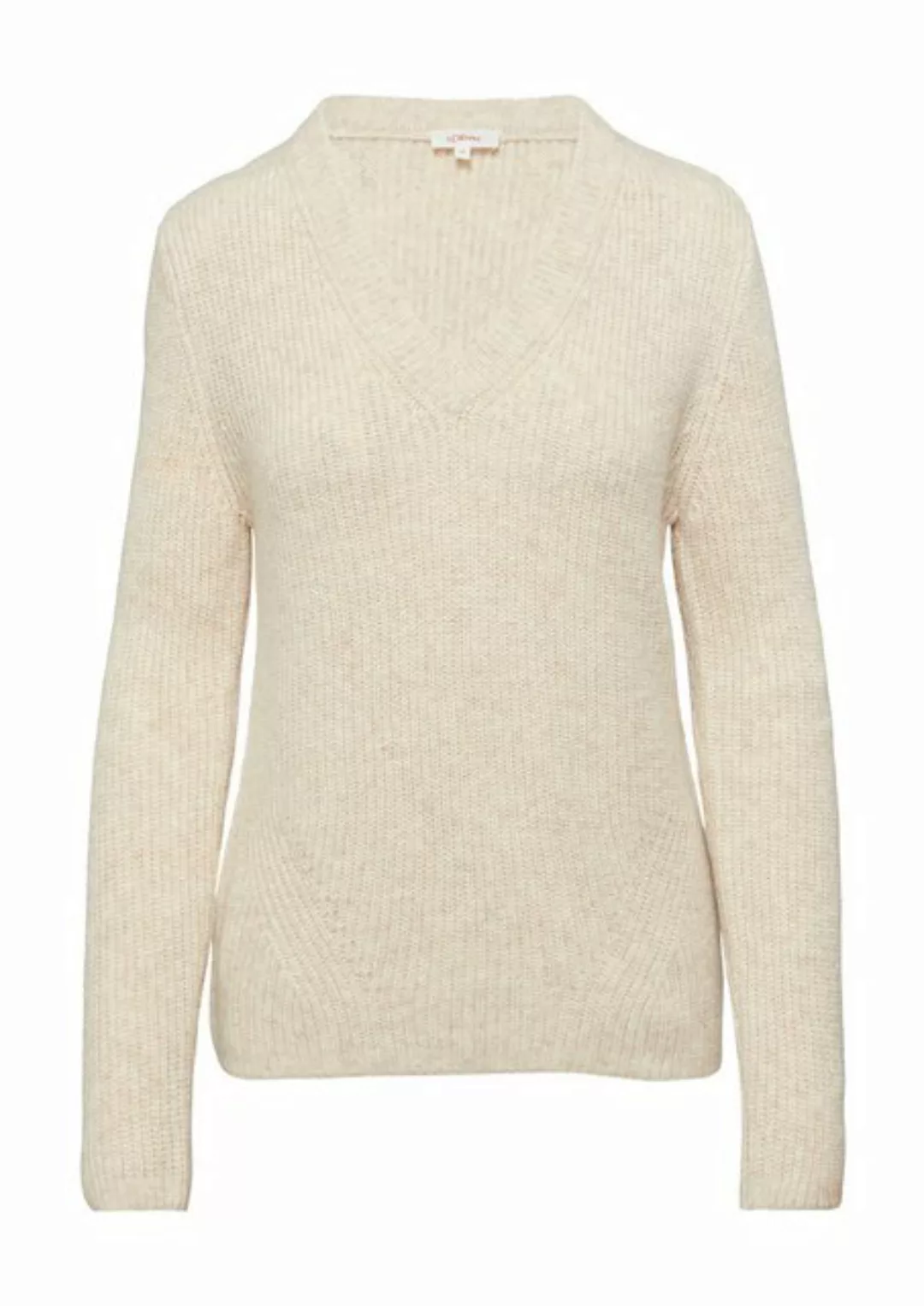 s.Oliver Strickpullover, in Melange Optik günstig online kaufen