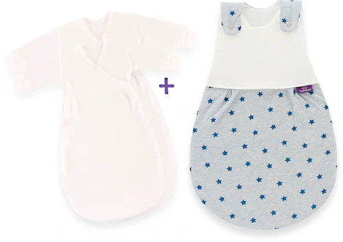 Träumeland Babyschlafsack "3tlg. Set LIEBMICH, Design Sternentraum blau", ( günstig online kaufen