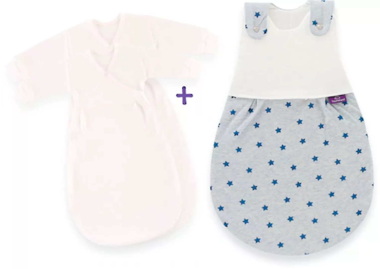 Träumeland Babyschlafsack "3tlg. Set LIEBMICH, Design Sternentraum blau", ( günstig online kaufen