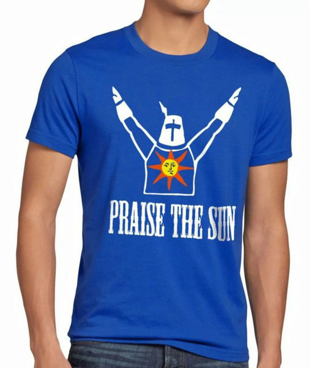 style3 Print-Shirt Herren T-Shirt Praise the Sun Dark Sunbro Solaire Souls günstig online kaufen
