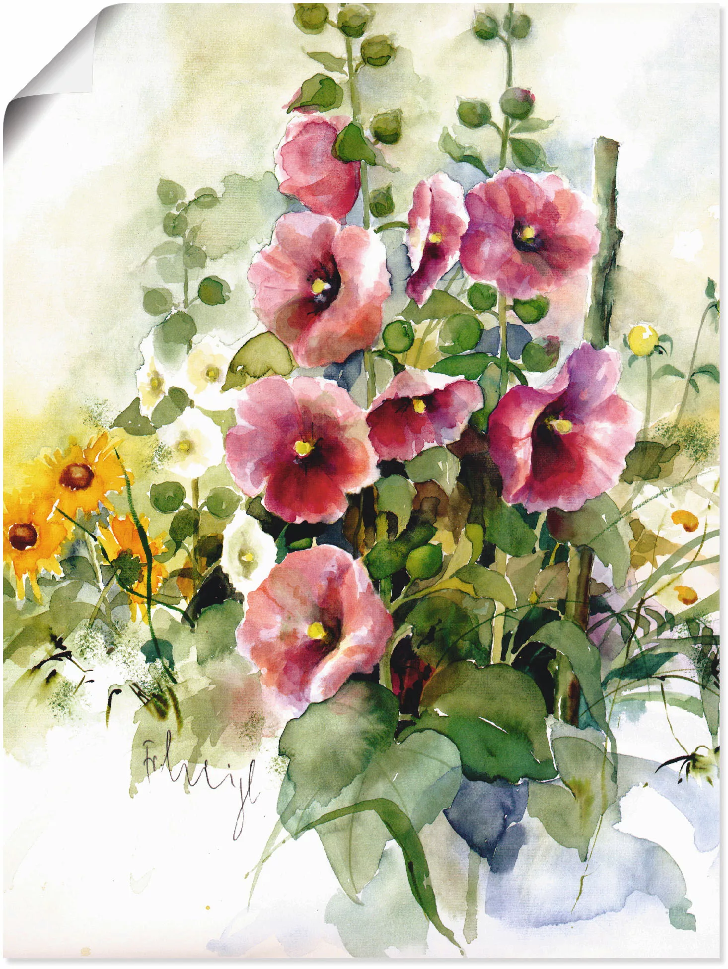 Artland Wandbild »Blumen Zusammenstellung I«, Blumen, (1 St.), als Leinwand günstig online kaufen