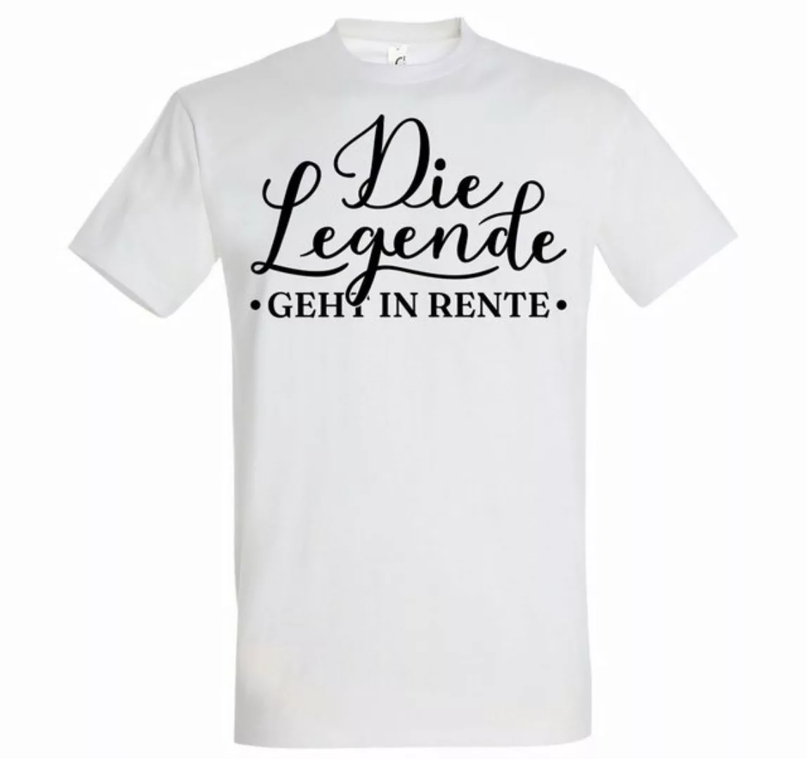 Youth Designz T-Shirt Die Legende geht in Rente Herren Shirt mit Trendigem günstig online kaufen