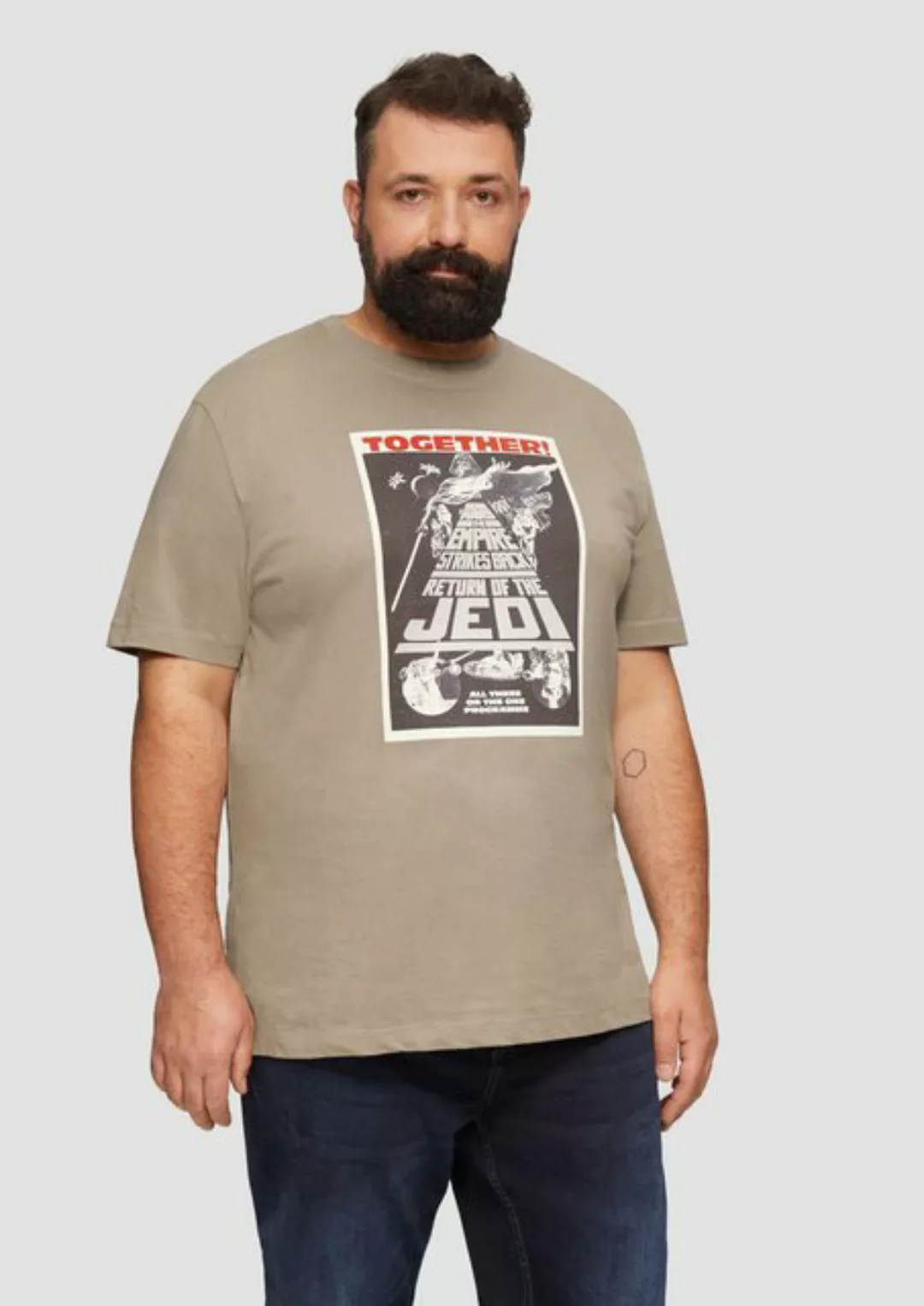 s.Oliver Kurzarmshirt T-Shirt mit Star Wars™ Print Artwork günstig online kaufen