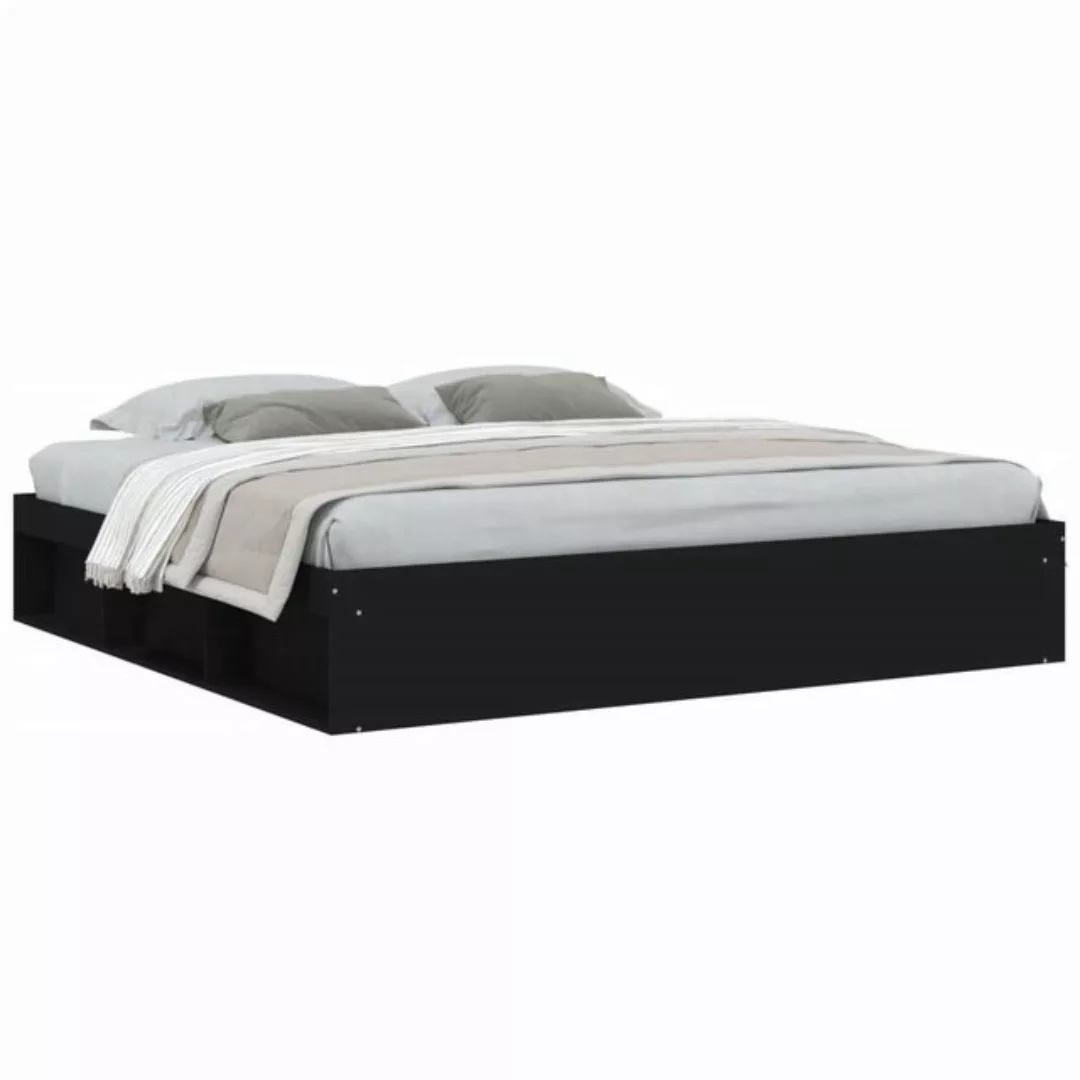 furnicato Bett Bettgestell Schwarz 200x200 cm günstig online kaufen