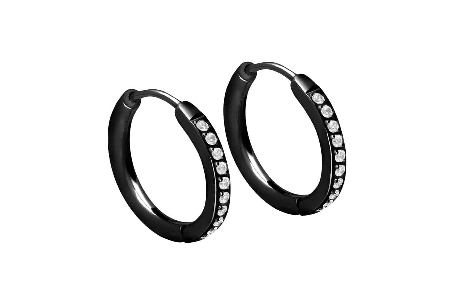 FILANGO Piercing-Set Chirurgenstahl Ohrclicker Creolen EINGEFASSTE günstig online kaufen