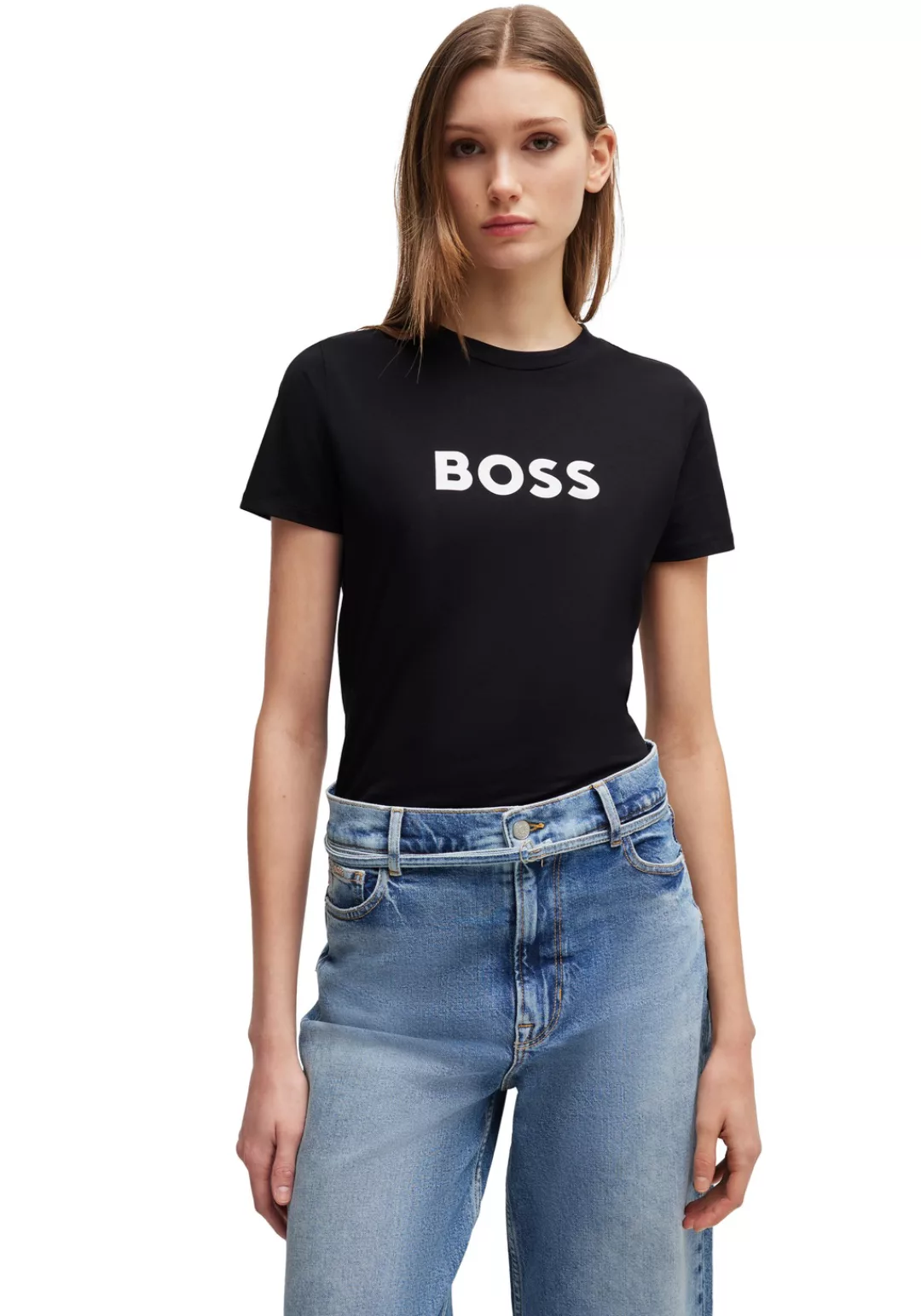 BOSS ORANGE T-Shirt "C Elogo 5", mit kontrastfarbenem BOSS-Schriftzug günstig online kaufen