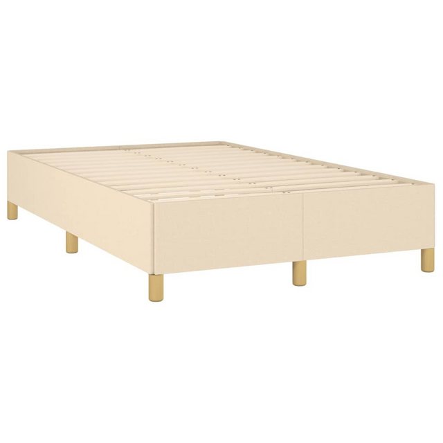 vidaXL Bett Bettgestell Creme 120x190 cm Stoff günstig online kaufen