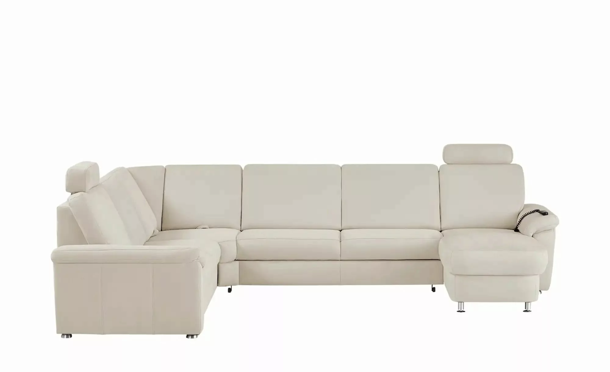 meinSofa Wohnlandschaft Mikrofaser Rita ¦ creme ¦ Maße (cm): B: 330 H: 91 T günstig online kaufen