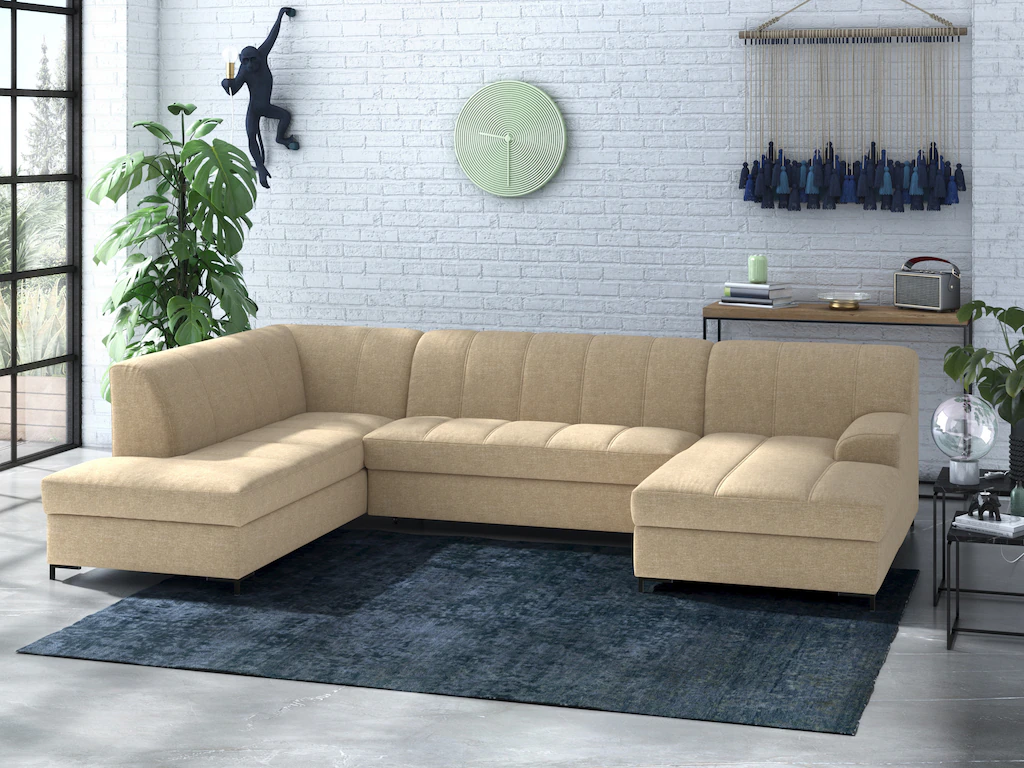 INOSIGN Wohnlandschaft "Balme, moderne Formensprache, zeitloses Design, U-F günstig online kaufen