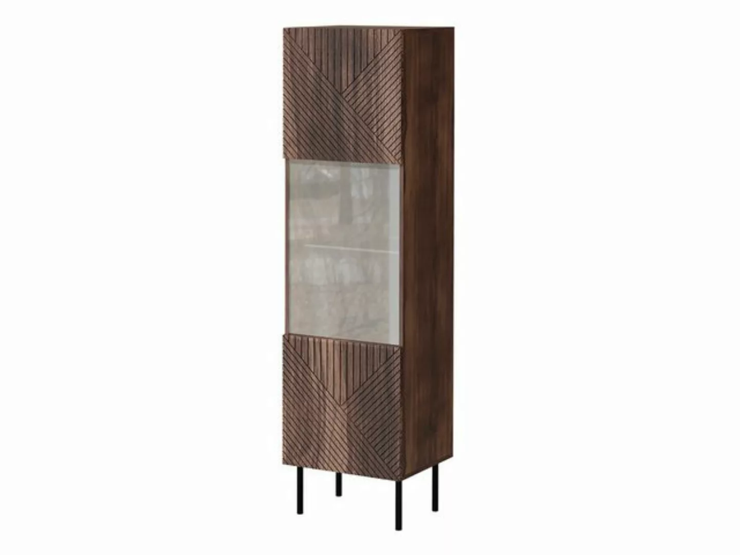 MIRJAN24 Vitrine Art Deco 51 (mit Drehtür) Metallfüße, 51x42x187 cm günstig online kaufen