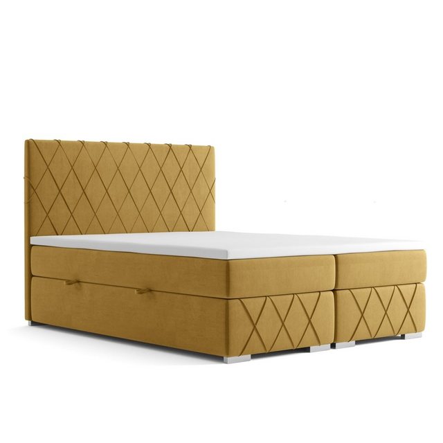 JVmoebel Bett Doppel Bett Komplett Matratze Boxspring Topper Betten Kasten günstig online kaufen