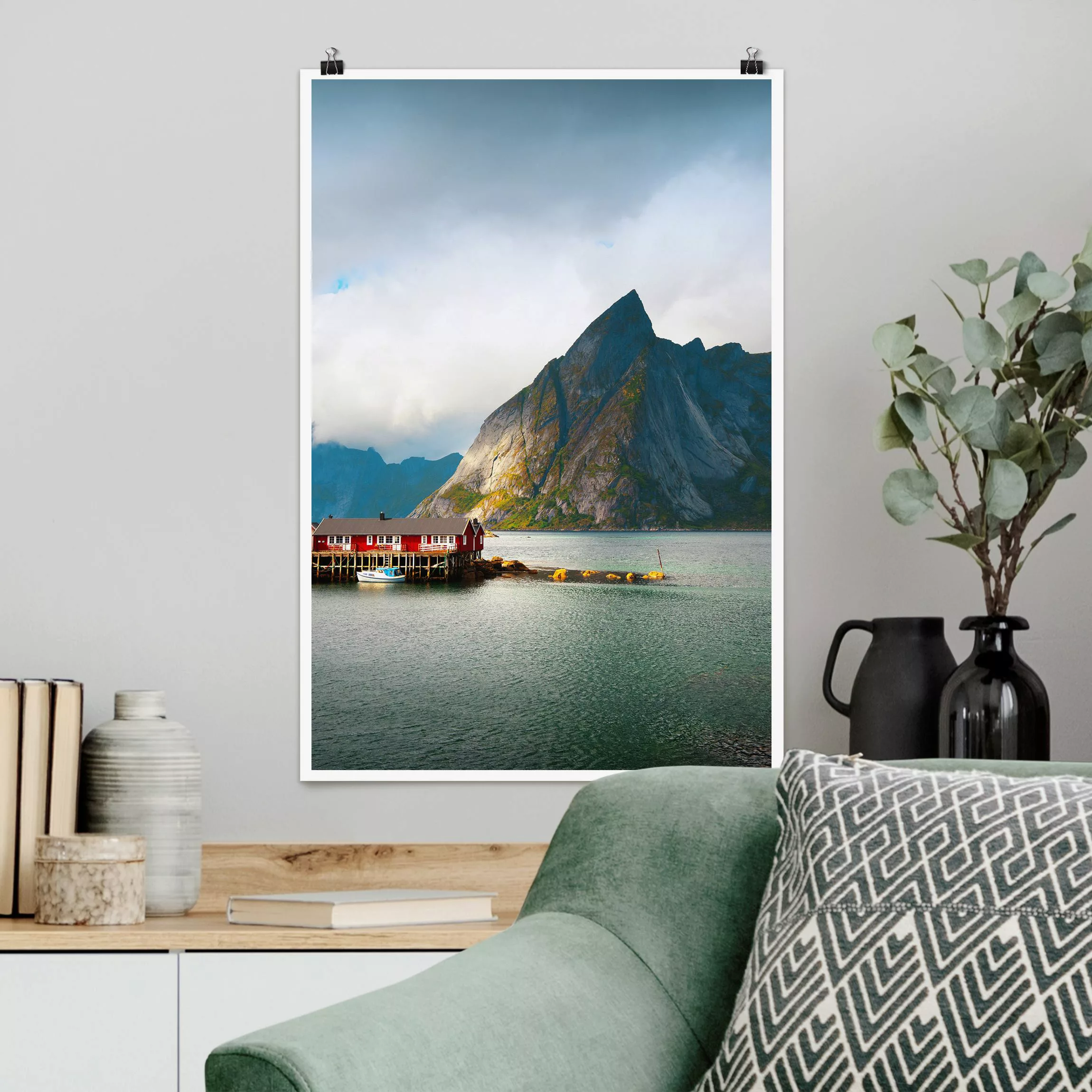 Poster Fischerhaus in Schweden günstig online kaufen