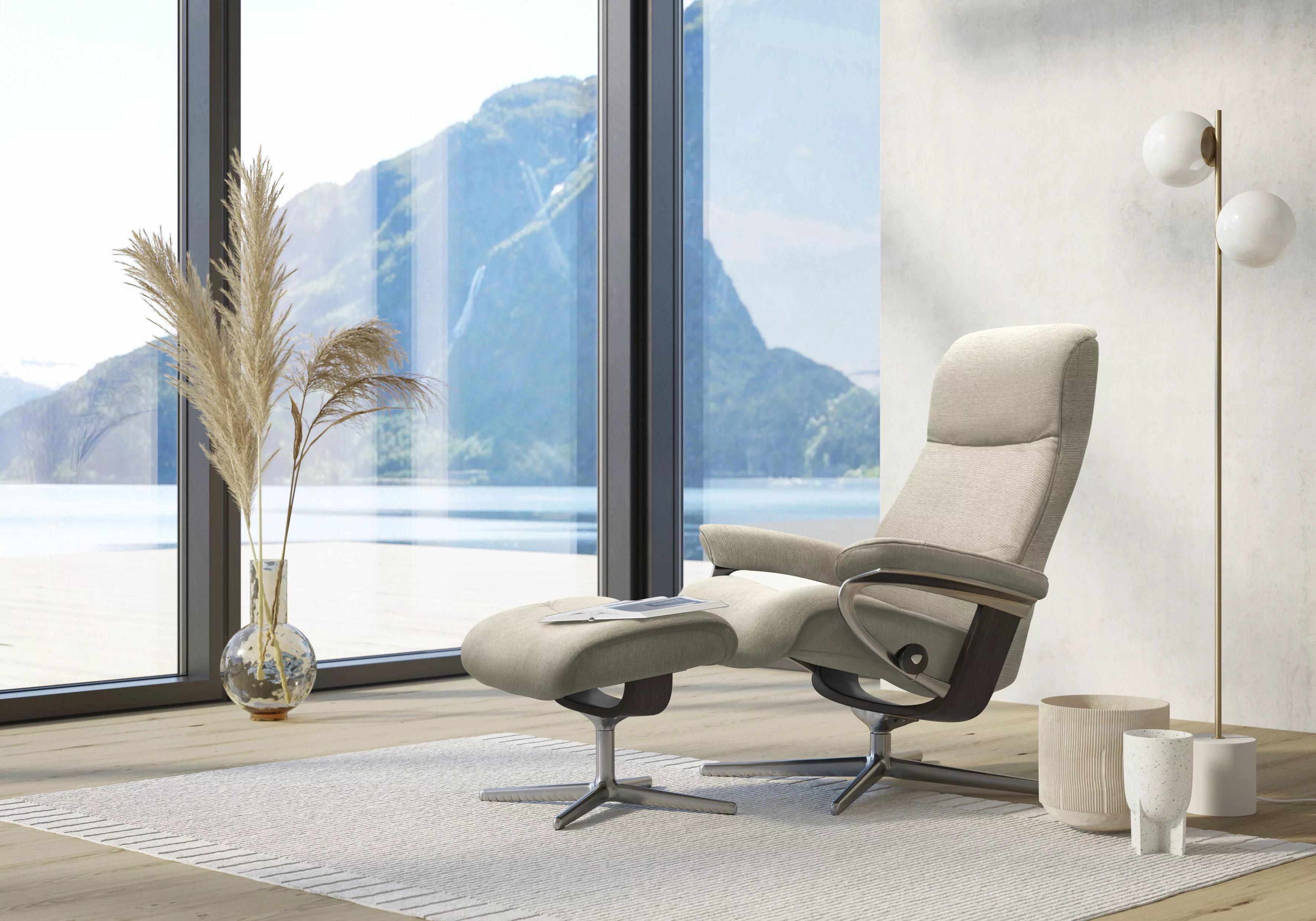 Stressless® Relaxsessel »View«, (Set, Relaxsessel mit Hocker), mit Hocker, günstig online kaufen