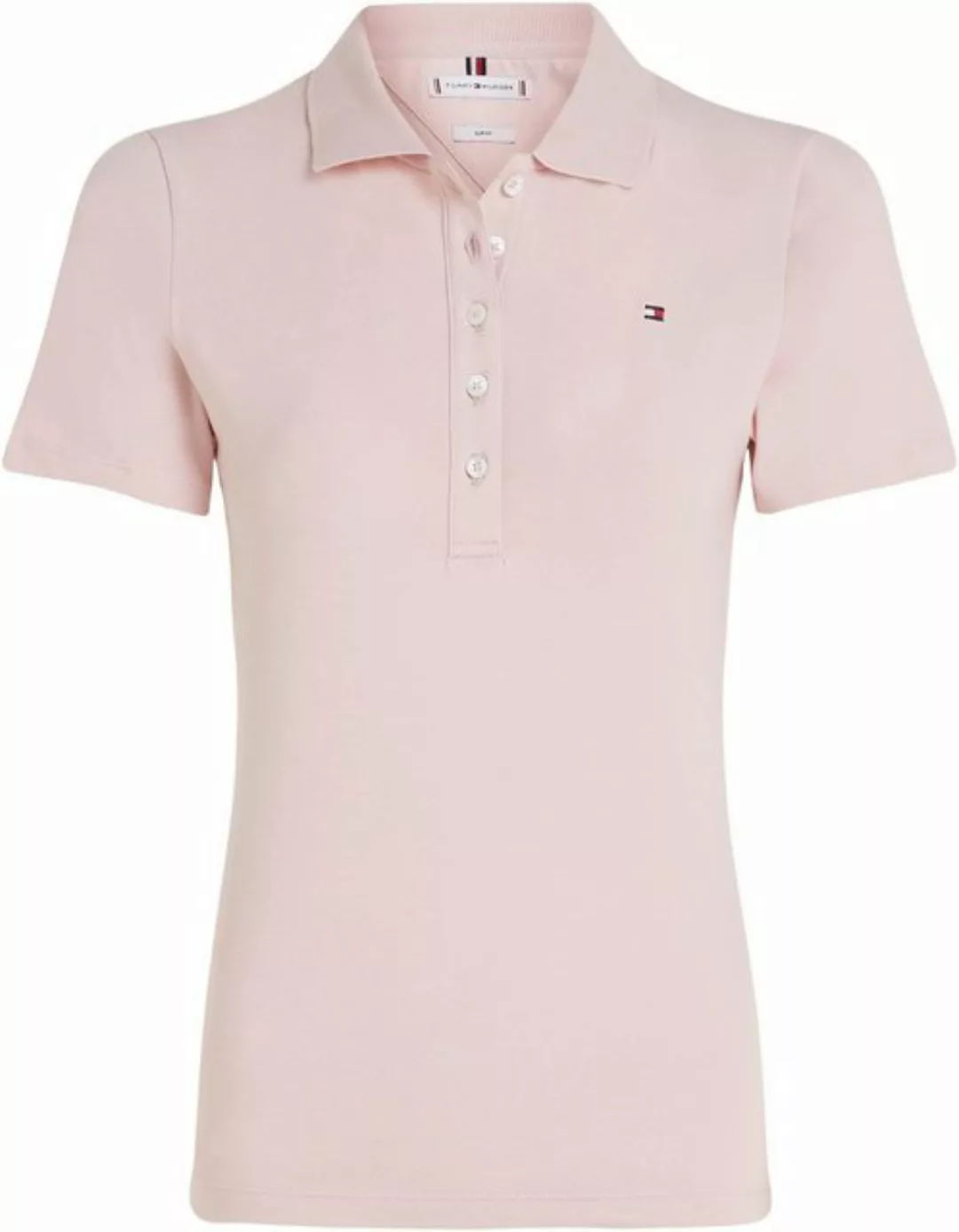 Tommy Hilfiger Poloshirt 1985 SLIM PIQUE POLO SS mit dezenter Tommy Hilfige günstig online kaufen