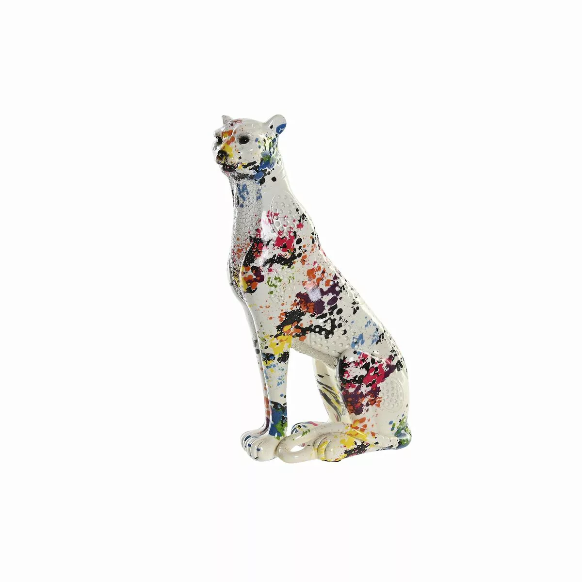 Deko-figur Dkd Home Decor Weiß Leopard Harz Bunt Moderne (16 X 8 X 25 Cm) günstig online kaufen