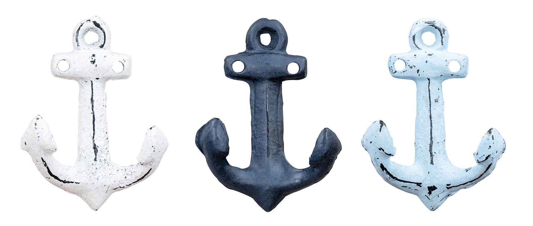 Levandeo® Garderobenhaken, 3er Set Anker Wandhaken günstig online kaufen