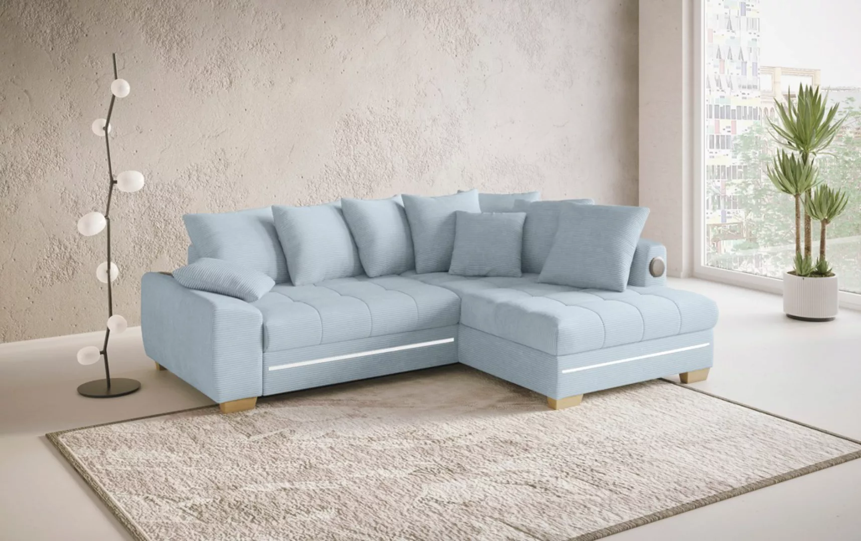 Mr. Couch Ecksofa "Nikita II, L-Form", RGB-LED, Bluetooth-Soundsystem, wahl günstig online kaufen