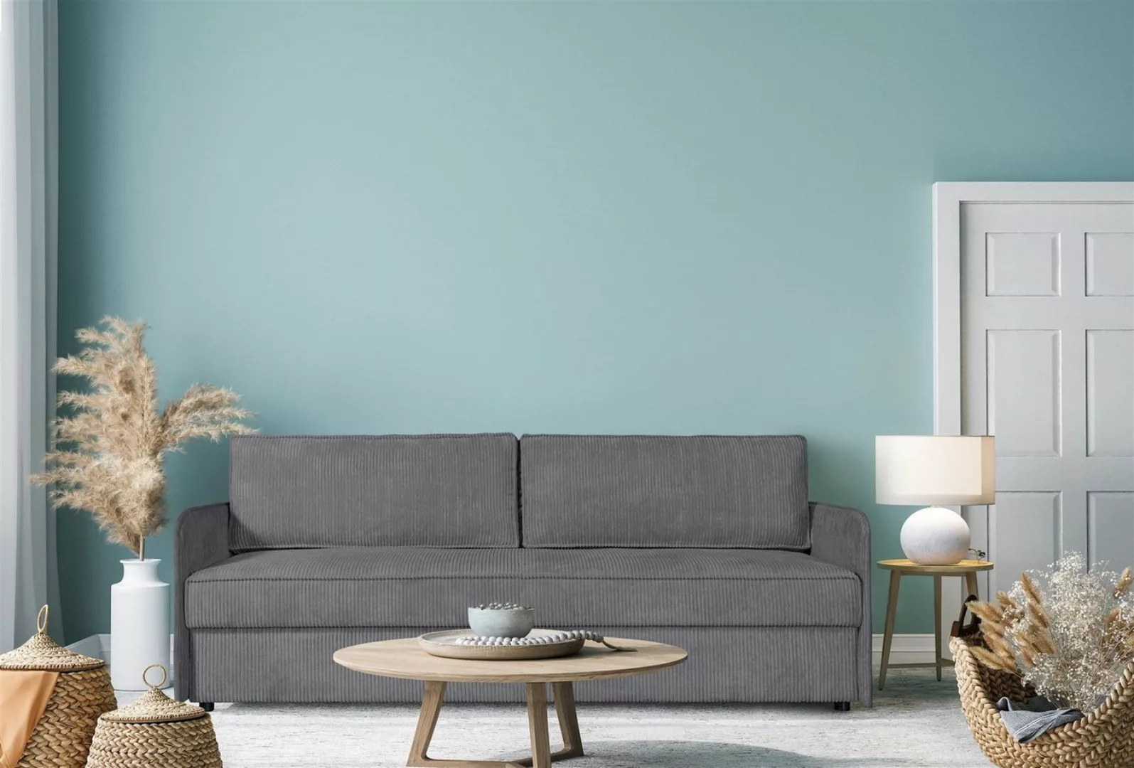 Fun Möbel Sofa Designersofa RUBY Stoff Anafi, inkl. Schlaffunktion mit Bett günstig online kaufen
