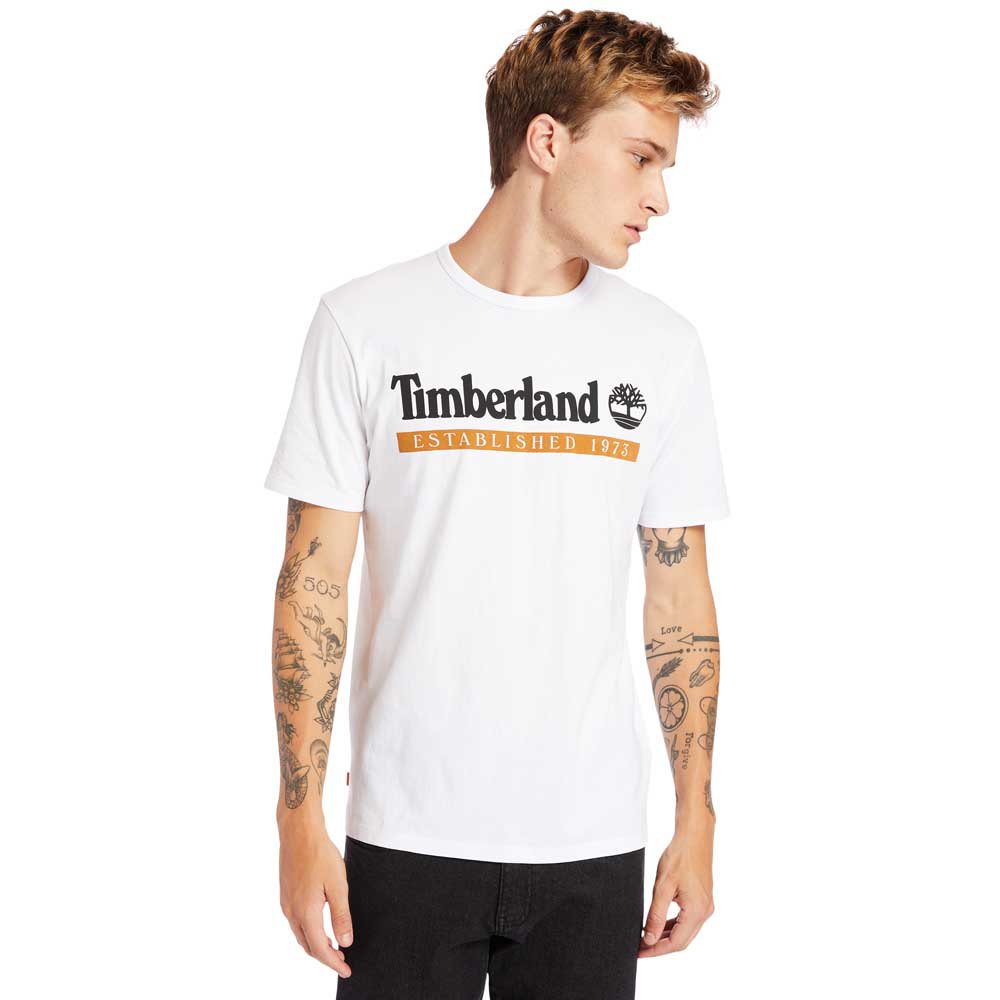 Timberland Established 1973 Regular Kurzarm T-shirt 2XL White / Wheat Boot günstig online kaufen