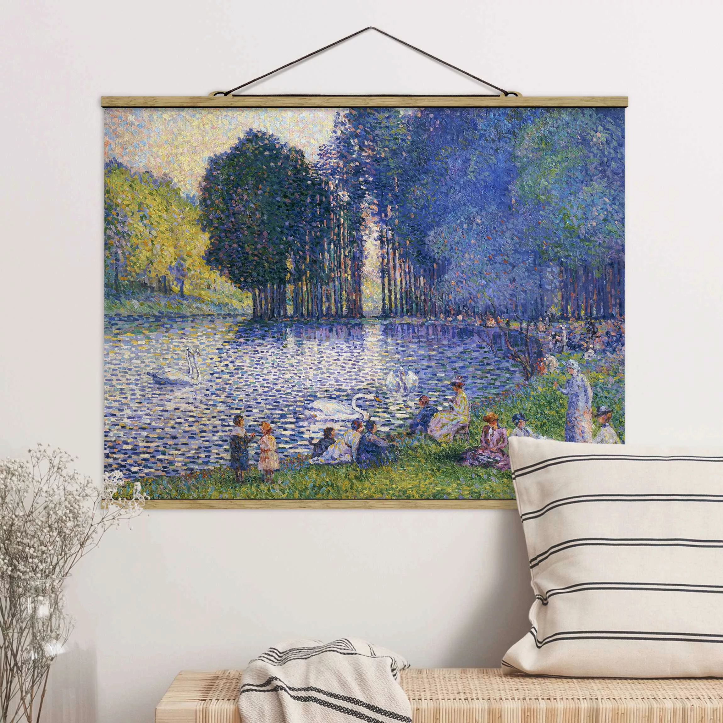 Stoffbild Kunstdruck mit Posterleisten - Querformat Henri Edmond Cross - De günstig online kaufen