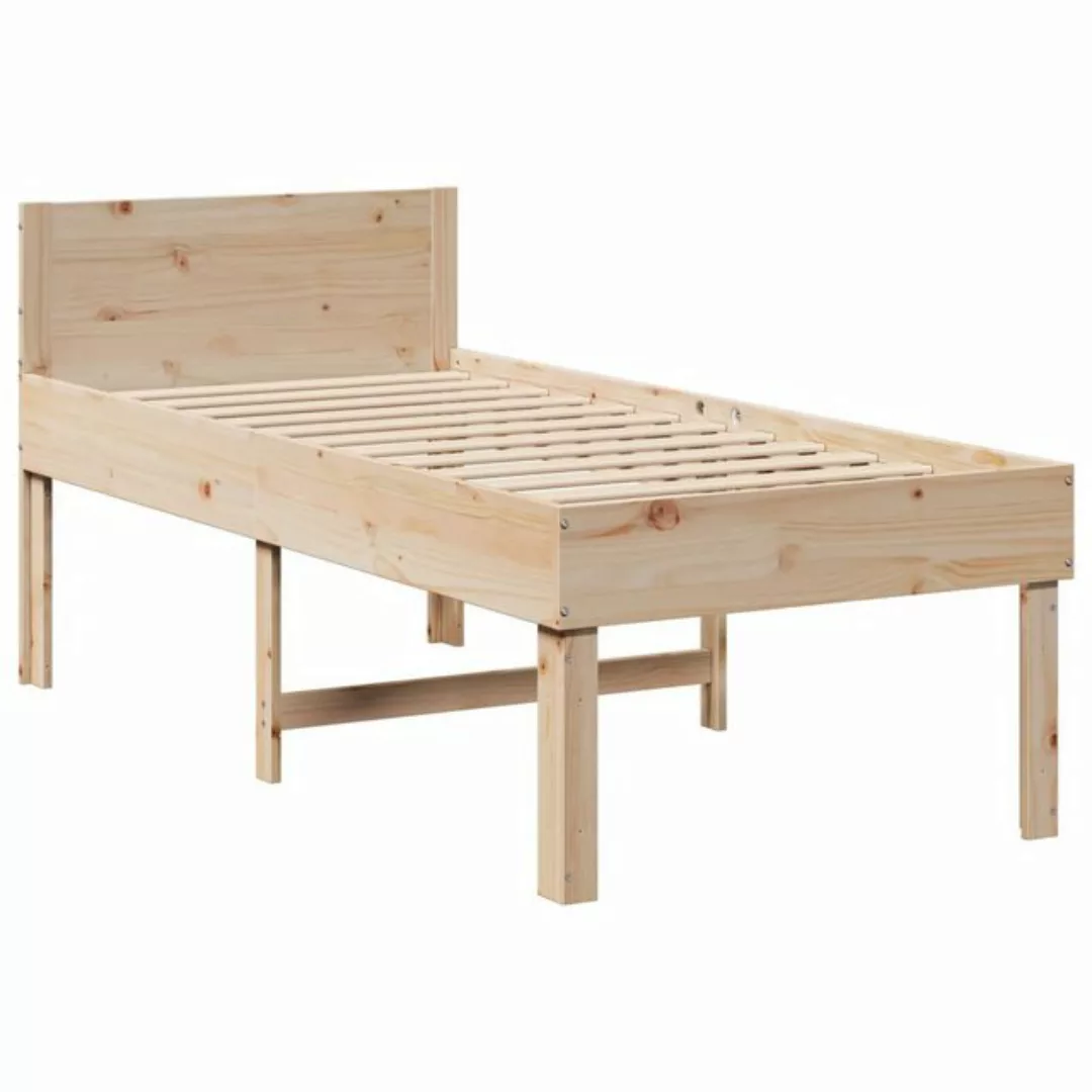 vidaXL Bett, Massivholzbett ohne Matratze 75x190 cm Kiefernholz günstig online kaufen