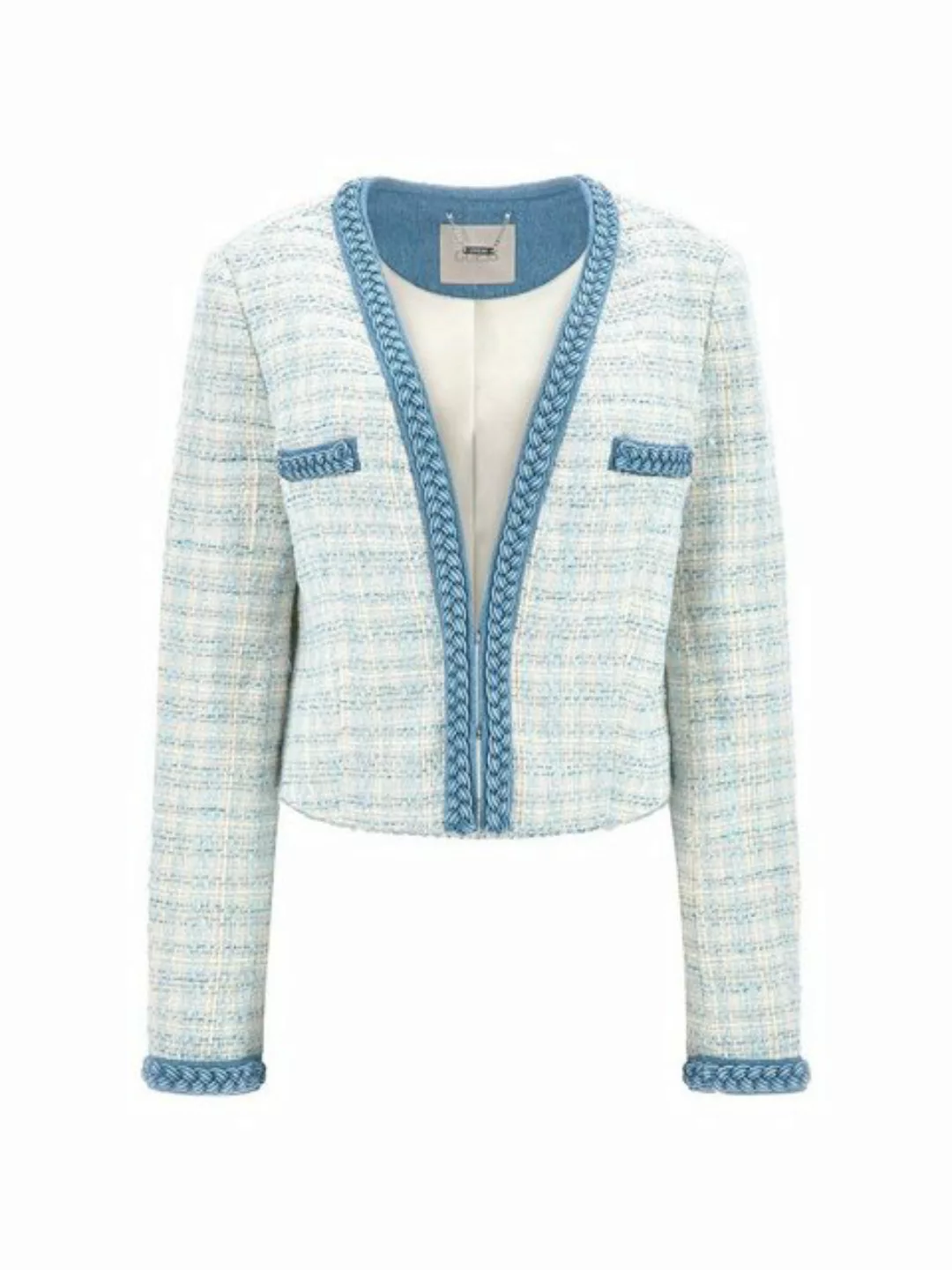 Guess Blusenblazer Damen Blazer TOSCA BRAID BOUCLE JACKET (1-tlg) günstig online kaufen