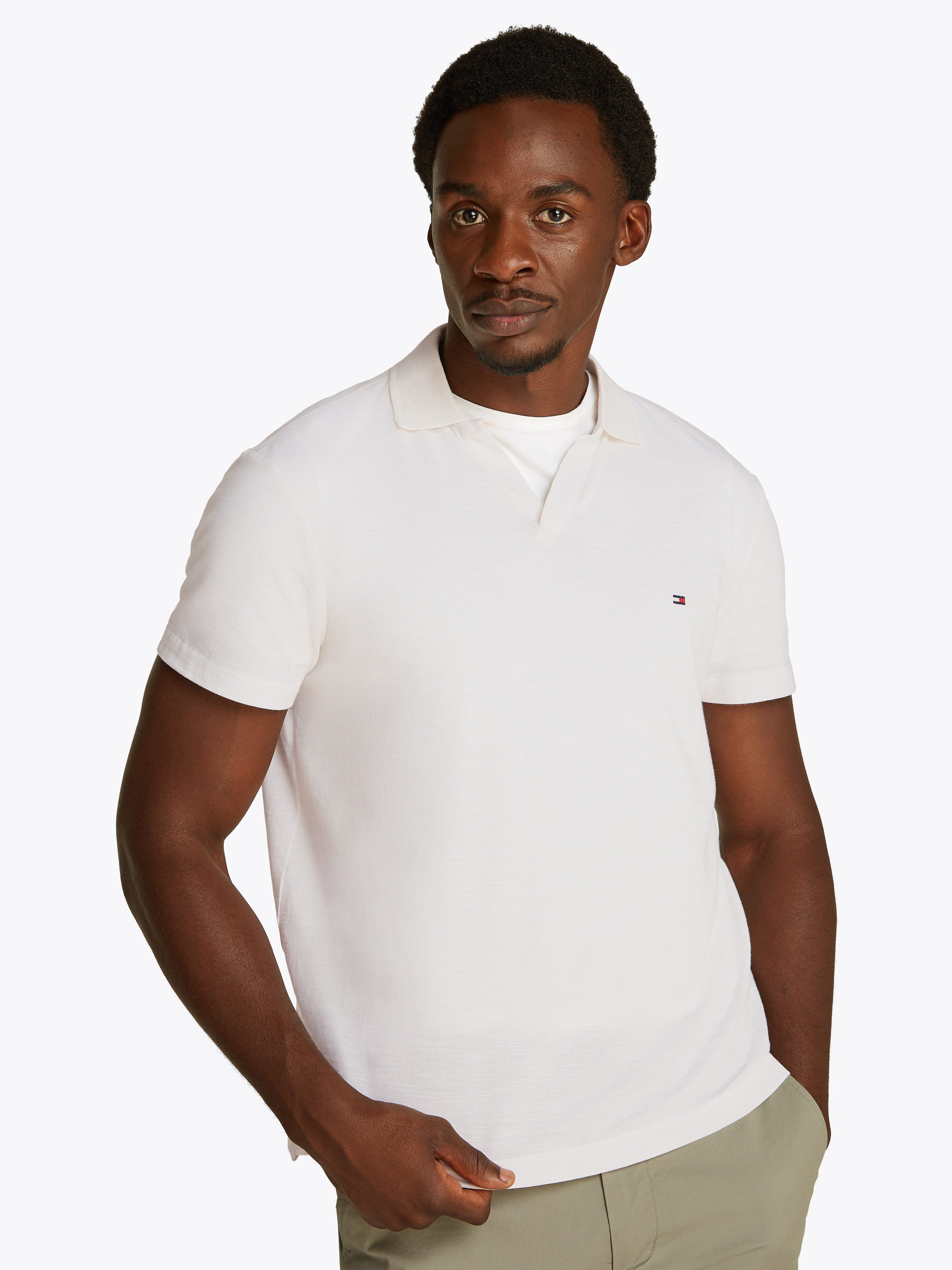 Tommy Hilfiger Poloshirt SLUB OXFORD PIQUE günstig online kaufen