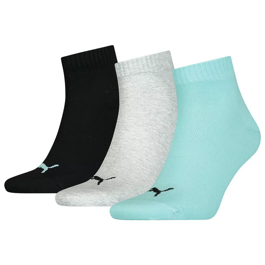 Puma Quarter Plain Socken 3 Paare EU 47-49 Crystal Blue günstig online kaufen