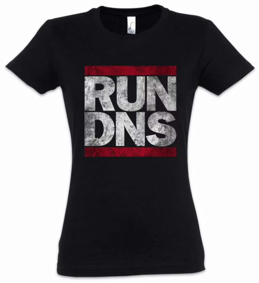 Urban Backwoods Print-Shirt Run Dns Damen T-Shirt Domain Name System Inform günstig online kaufen