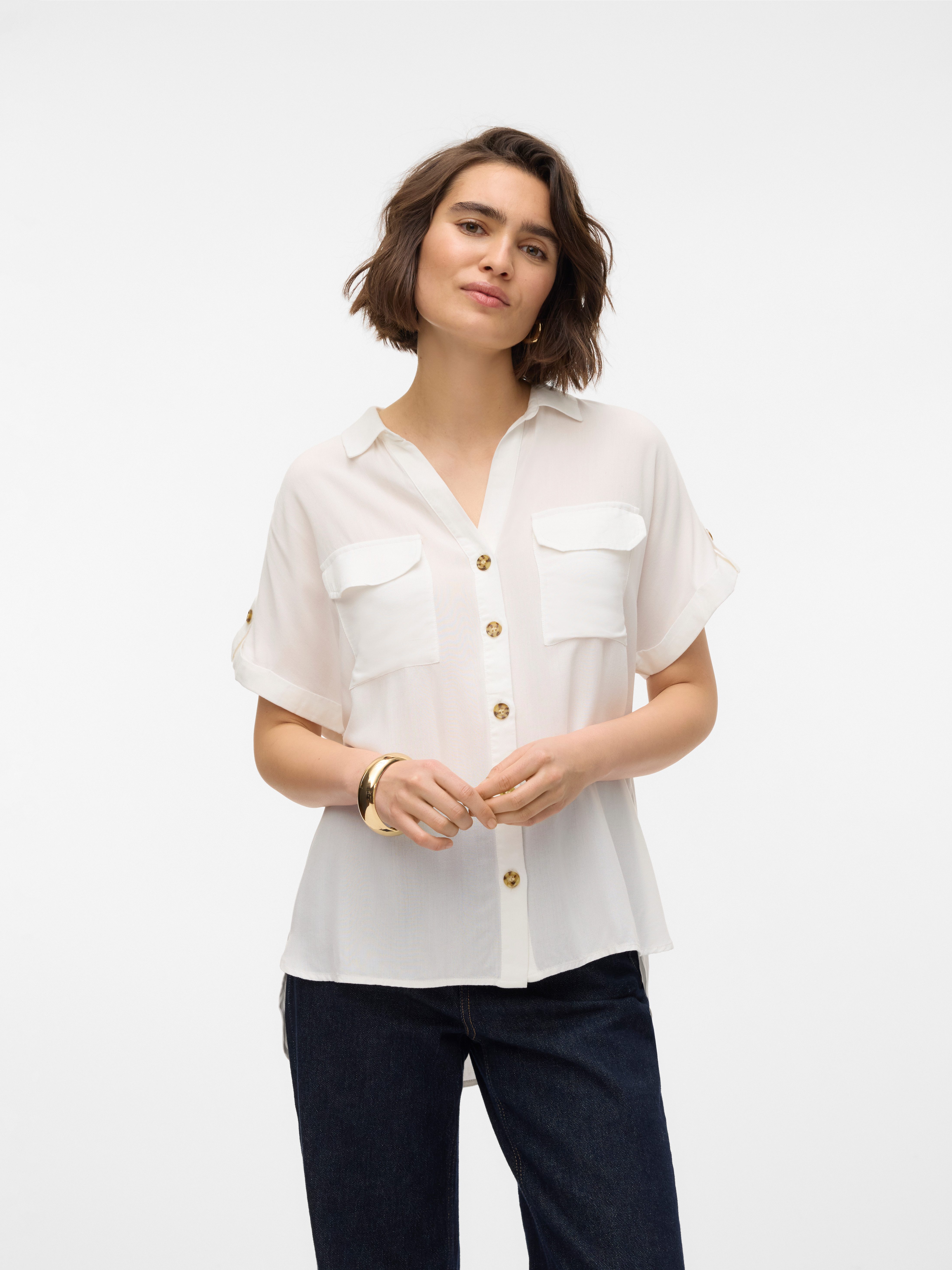 Vero Moda Hemdbluse VMBUMPY S/S SHIRT günstig online kaufen