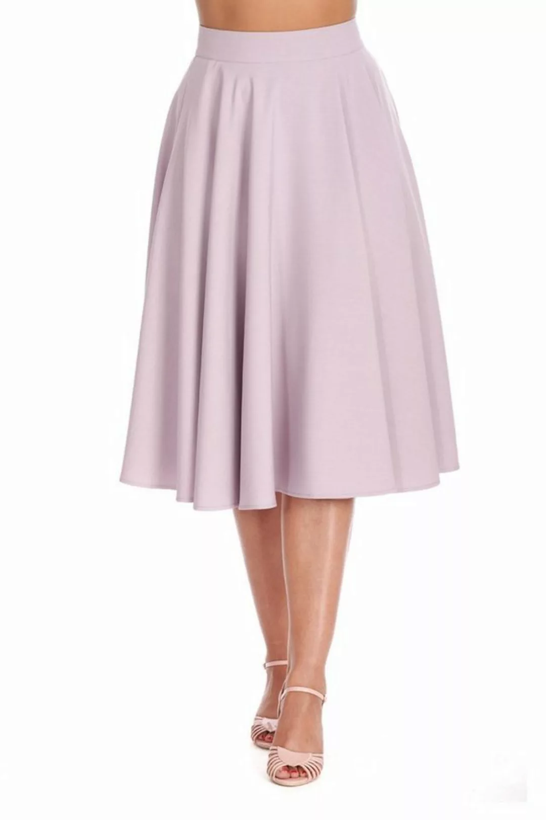 Banned A-Linien-Rock Sway Swing Lila Retro Vintage Skirt günstig online kaufen