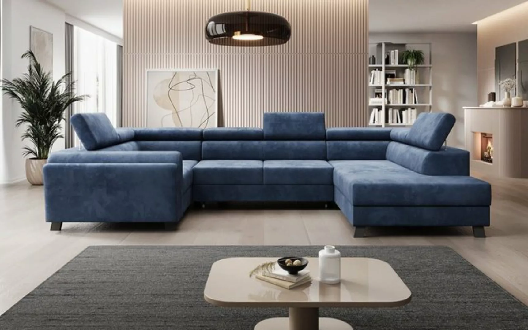 Luxusbetten24 Schlafsofa Designer Sofa Emilio, mit Schlaf- und Klappfunktio günstig online kaufen