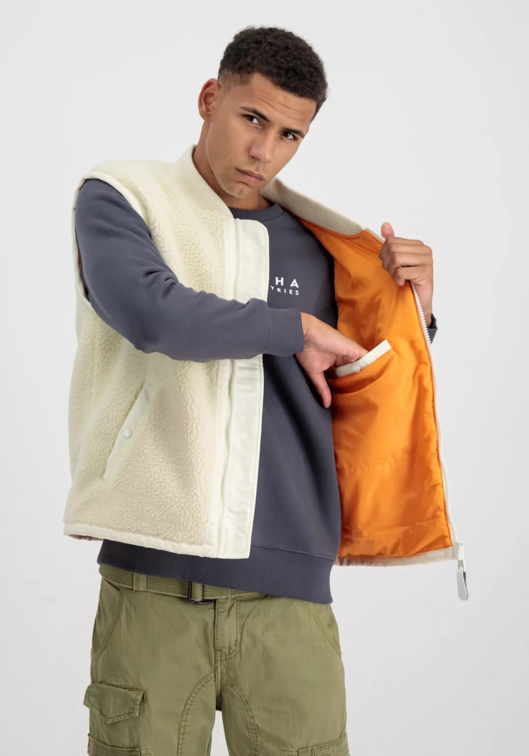 Alpha Industries Blouson "ALPHA INDUSTRIES Men - Vests Teddy Vest" günstig online kaufen