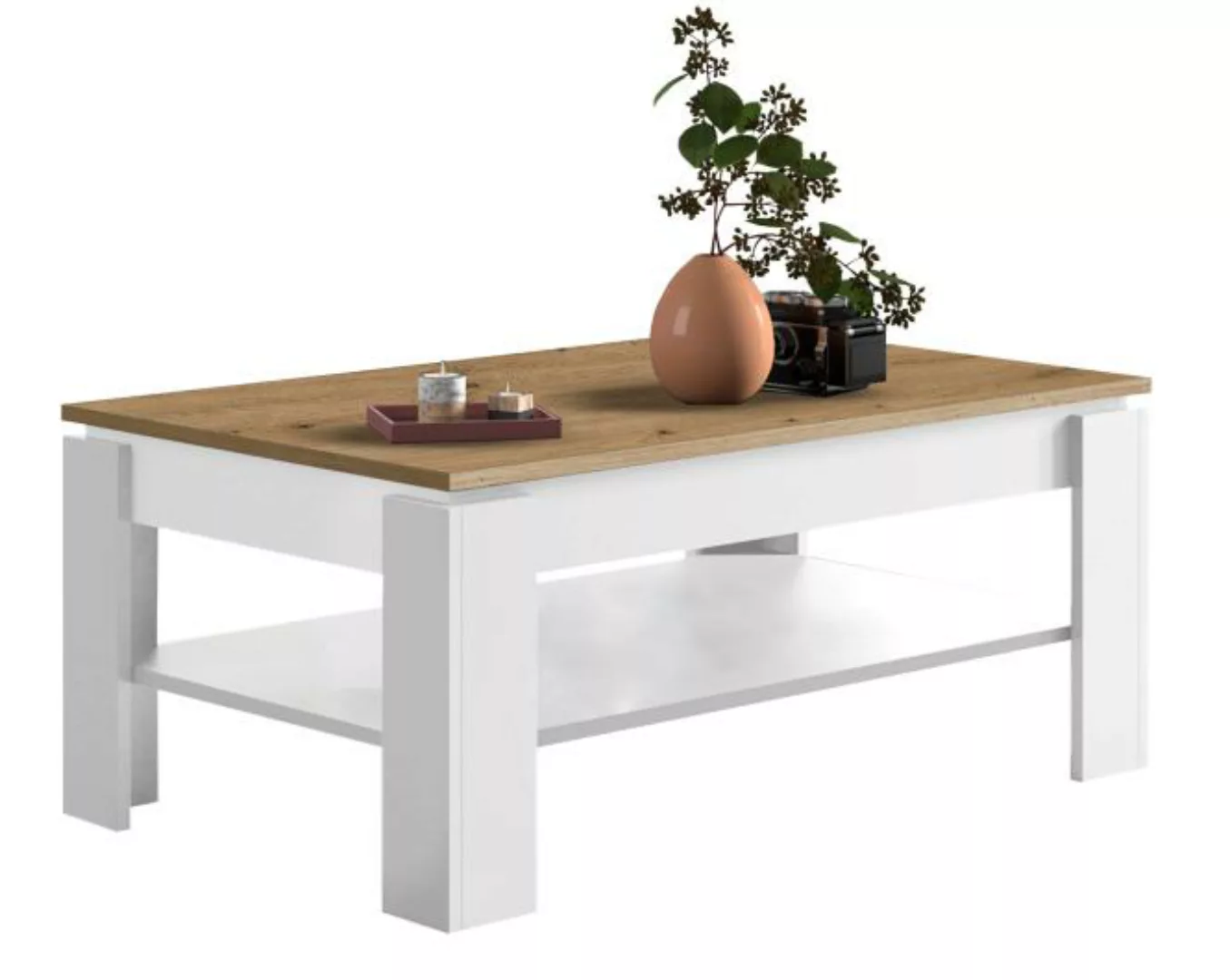 BARLET 900 Couchtisch von Forestdream A6BL00900 Weiss/Braun günstig online kaufen