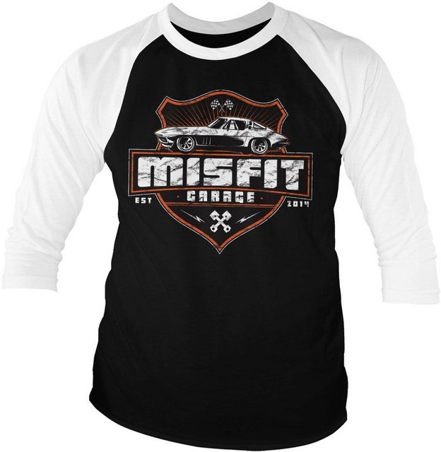 Misfit Garage T-Shirt Vette Baseball 3/4 Sleeve Tee günstig online kaufen