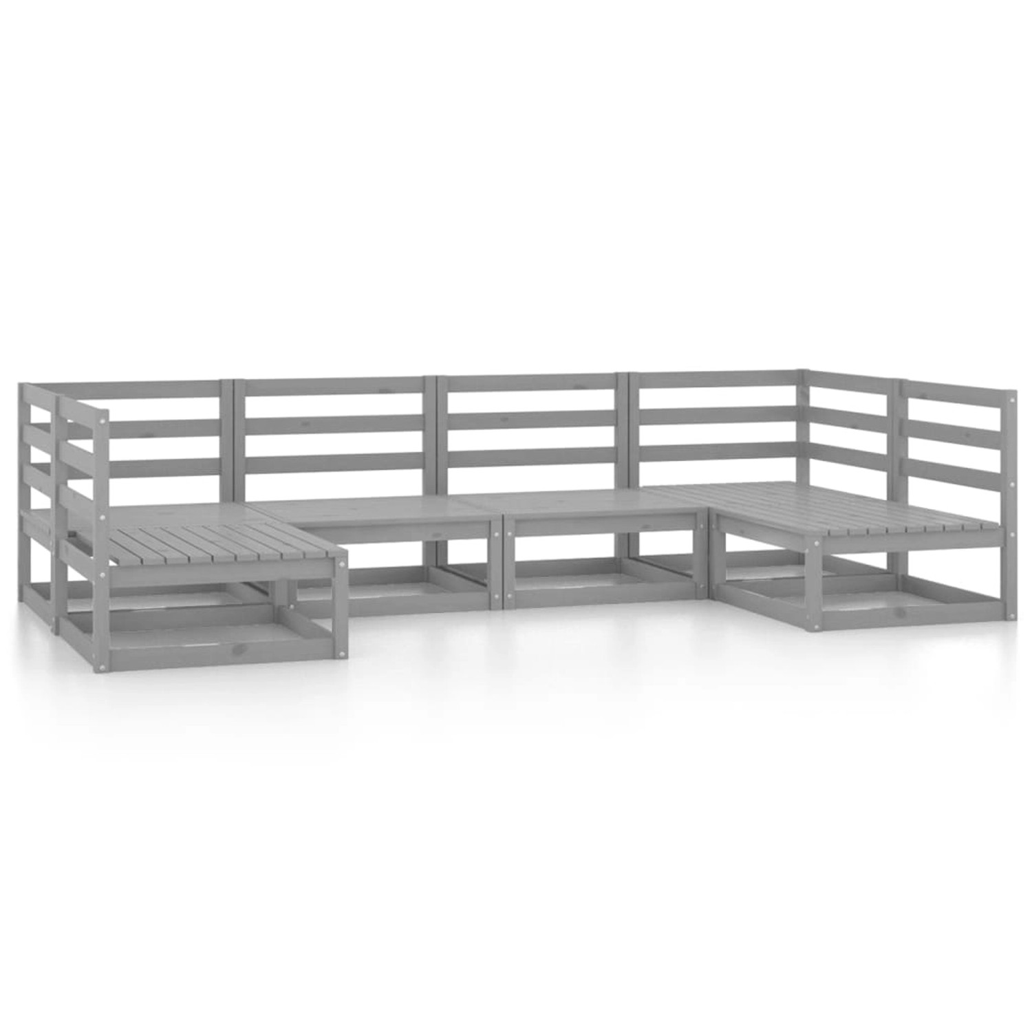 vidaXL 6-Tlg Garten-Lounge-Set Massivholz Kiefer 3076121 günstig online kaufen