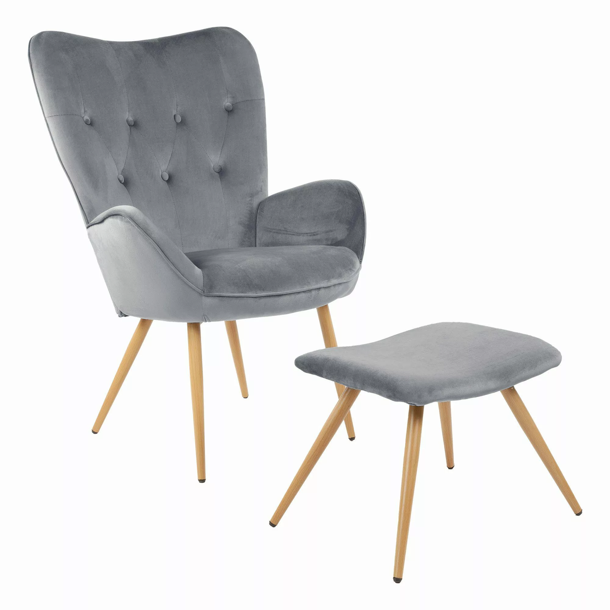 Albatros International Sessel Ohrensessel York grau günstig online kaufen