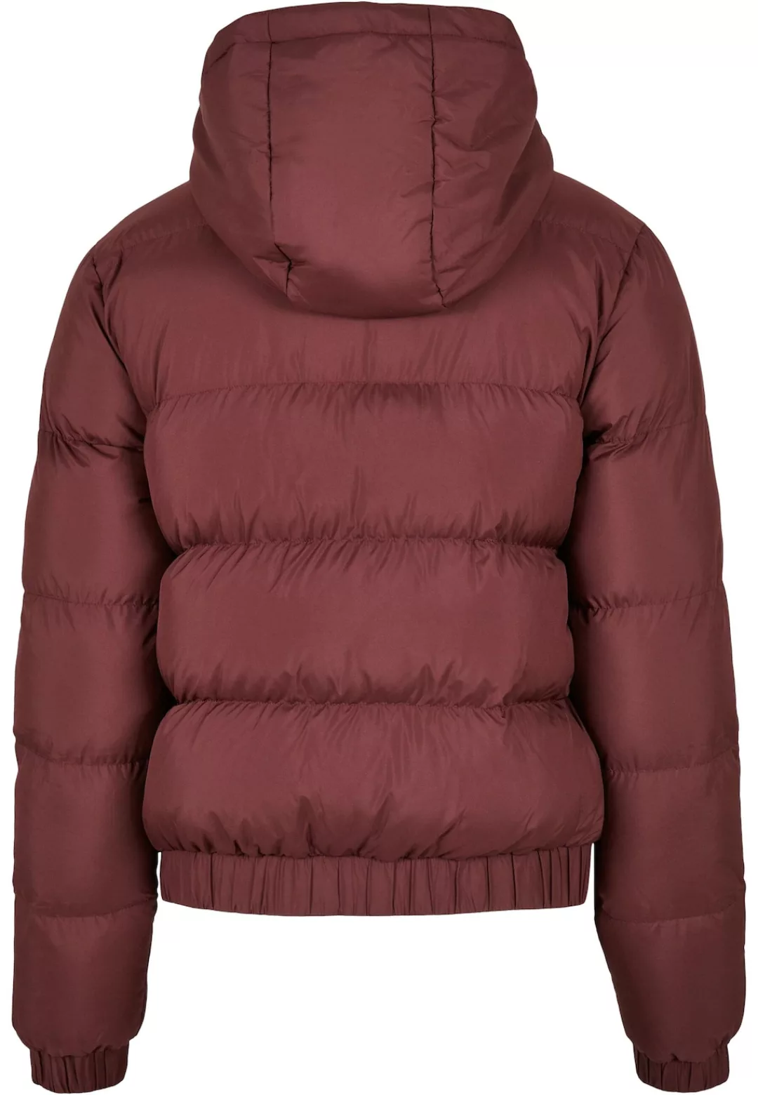 URBAN CLASSICS Winterjacke "Urban Classics Damen Ladies Hooded Puffer Jacke günstig online kaufen