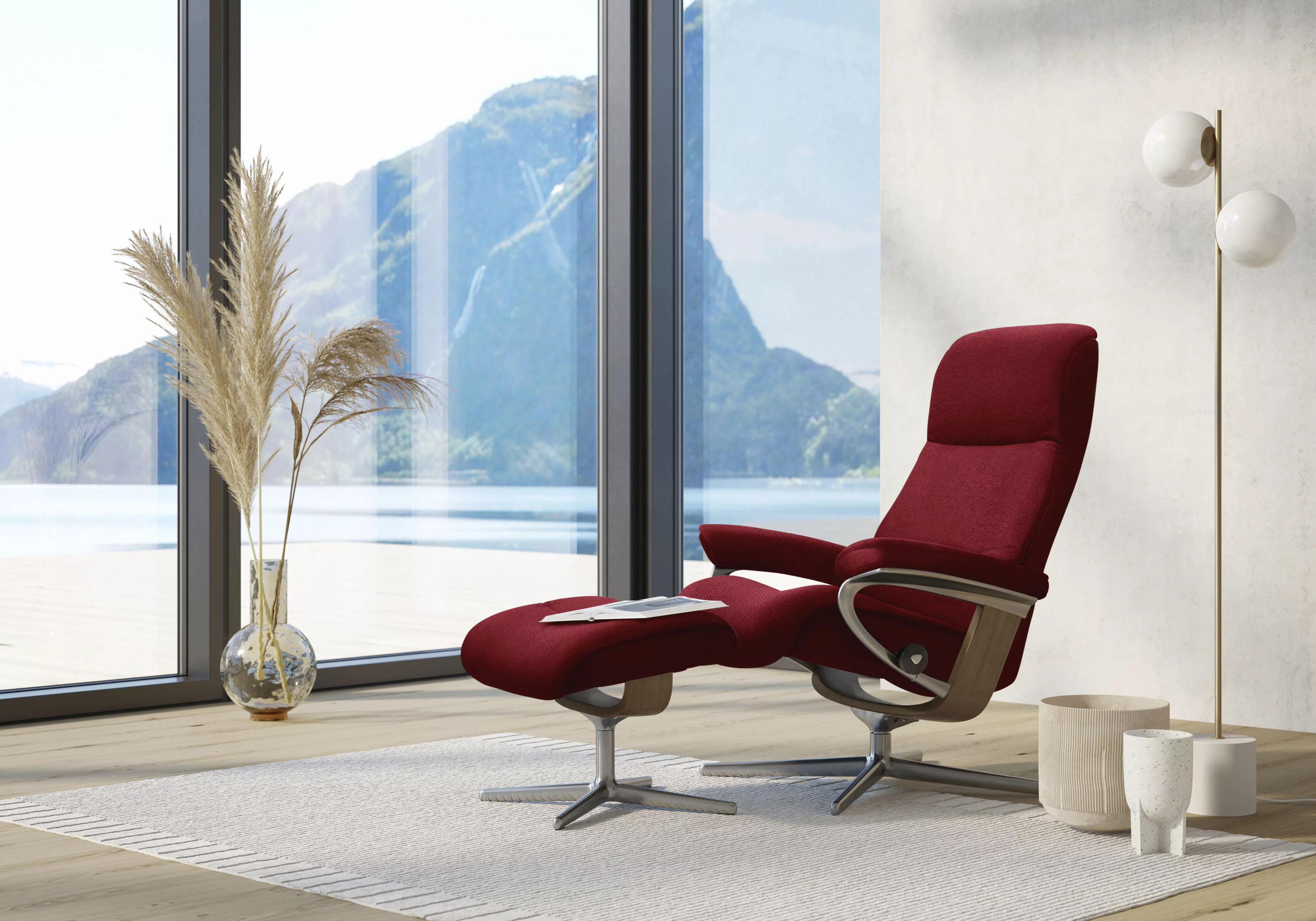 Stressless® Relaxsessel »View«, (Set, Relaxsessel mit Hocker), mit Hocker, günstig online kaufen