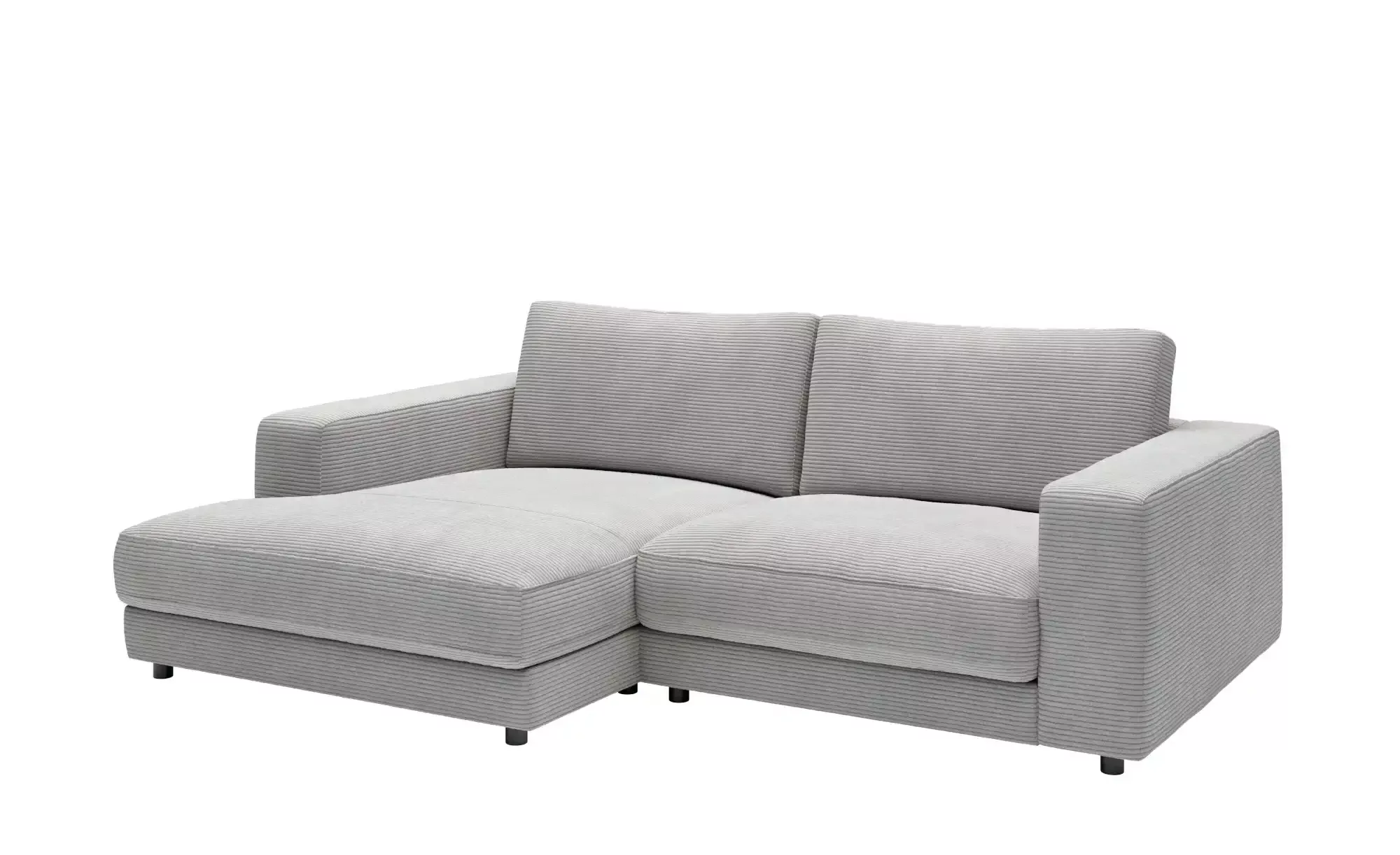 Jette Home Ecksofa in Cord Sila ¦ grau ¦ Maße (cm): B: 250 H: 85 T: 170 Pol günstig online kaufen