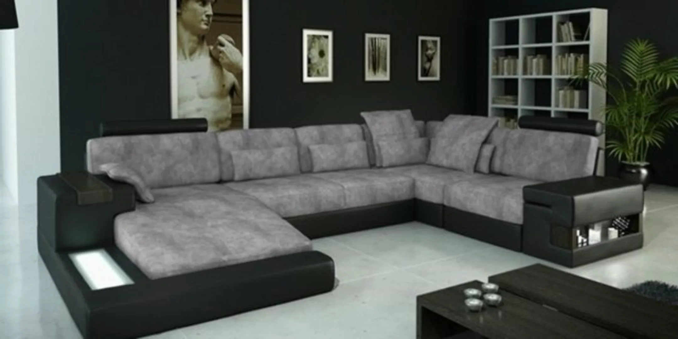 JVmoebel Ecksofa Designer Beiges Sofa Couch Polster Wohnlandschaft Sofas Co günstig online kaufen