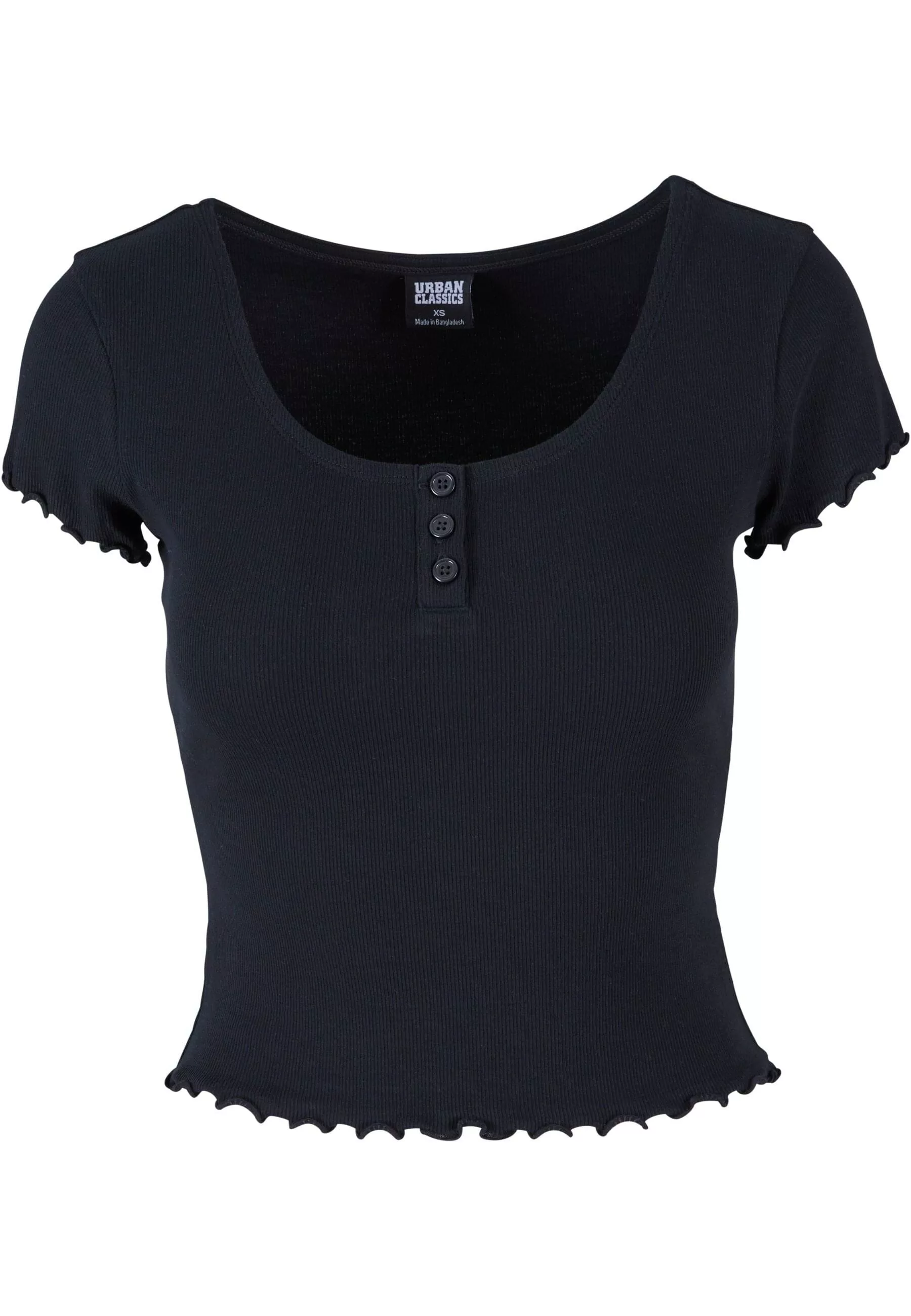 URBAN CLASSICS T-Shirt "Urban Classics Damen Ladies Rib Babylock Tee", (1 t günstig online kaufen