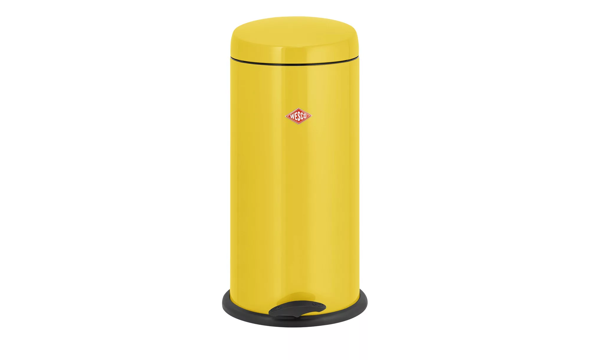 WESCO Abfalleimer 22 l  Capboy Maxi - gelb - pulverbeschichtet, Stahlblech günstig online kaufen