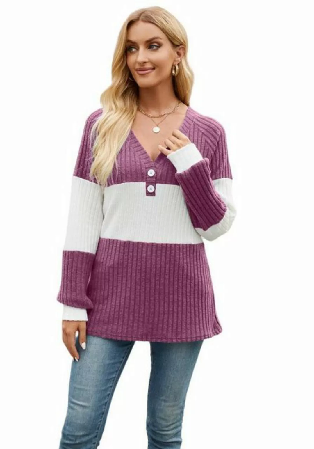 Nebelmeer Strickpullover Herbst- und Winter-Frauenbekleidung, langärmeliges günstig online kaufen