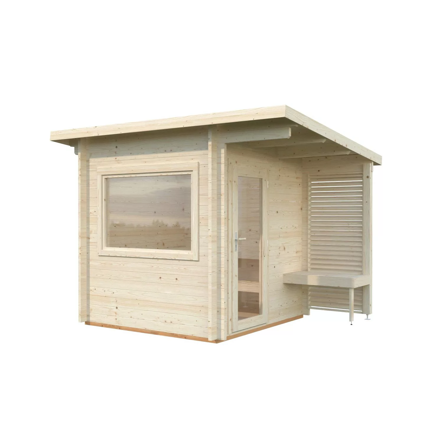 Palmako Sauna Sanna Naturbelassen 210 cm x 210 cm günstig online kaufen