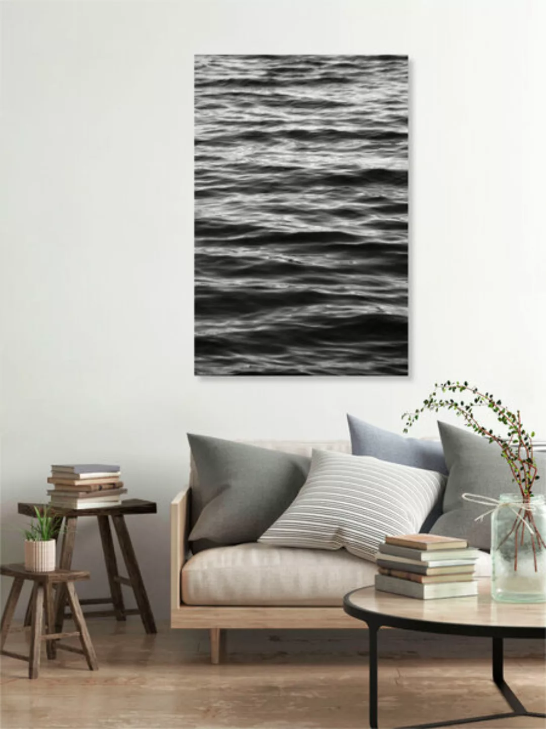 Poster / Leinwandbild - Black Ocean günstig online kaufen