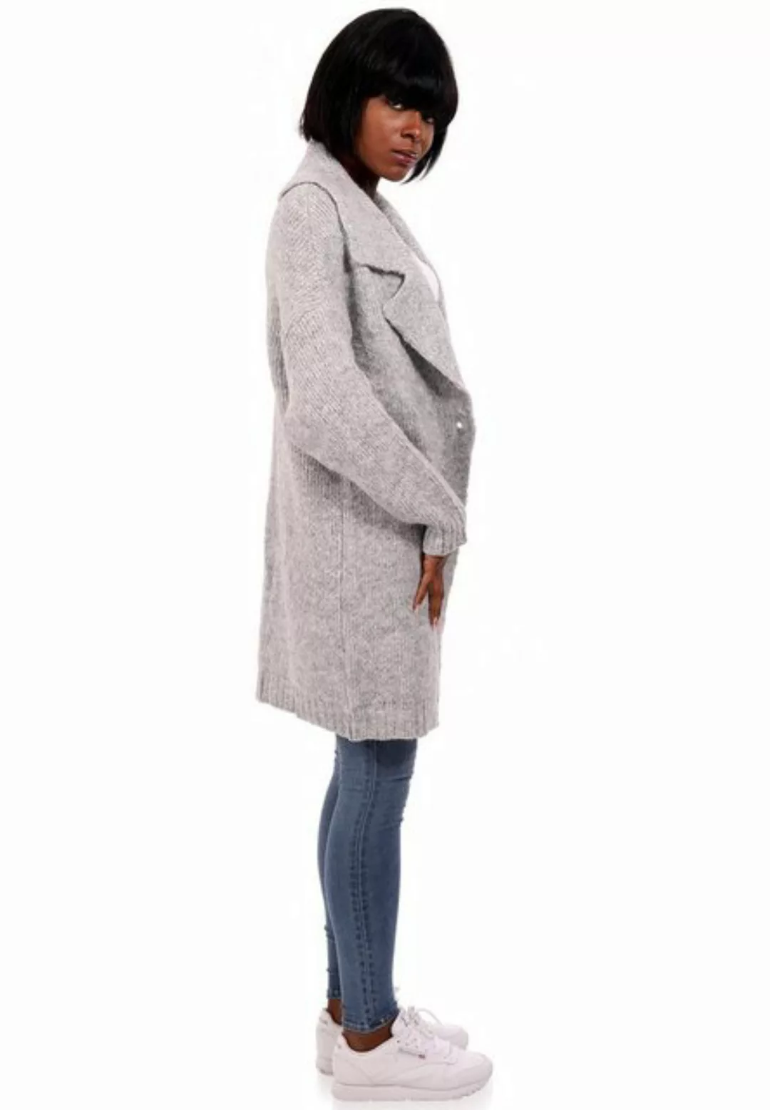 YC Fashion & Style Strickjacke Cardigan mit Schalkragen One Size (Kein Set, günstig online kaufen