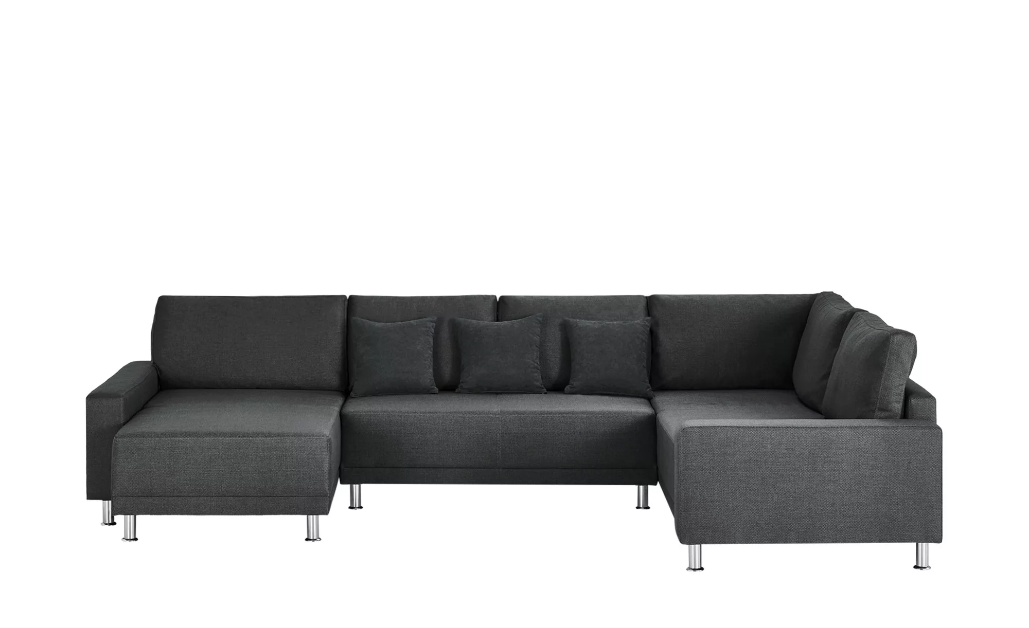Wohnlandschaft - grau - 350 cm - 229 cm - Polstermöbel > Sofas > Wohnlandsc günstig online kaufen