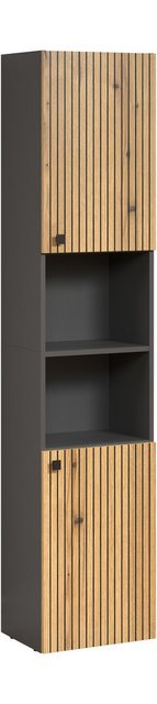 welltime Hochschrank Amrum (1-St) Breite 40cm, geräumiger Hochschrank Eiche günstig online kaufen