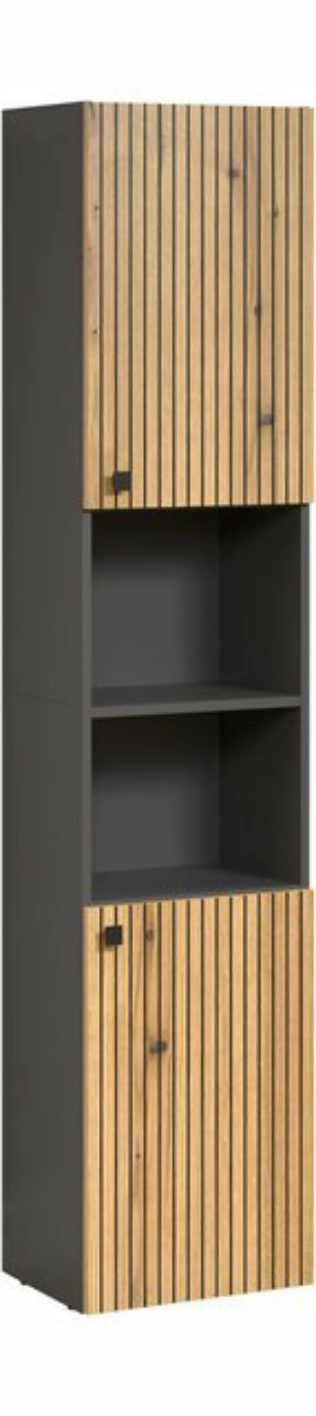 welltime Hochschrank Amrum (1-St) Breite 40cm, geräumiger Hochschrank Eiche günstig online kaufen